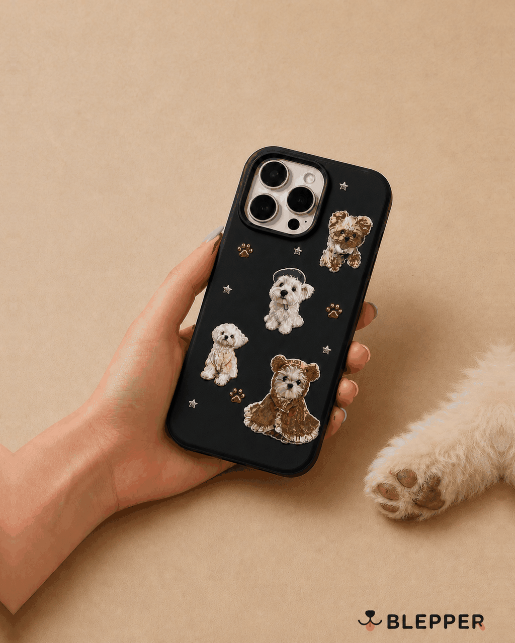 Personalised Pet Gilded Glow iPhone Case