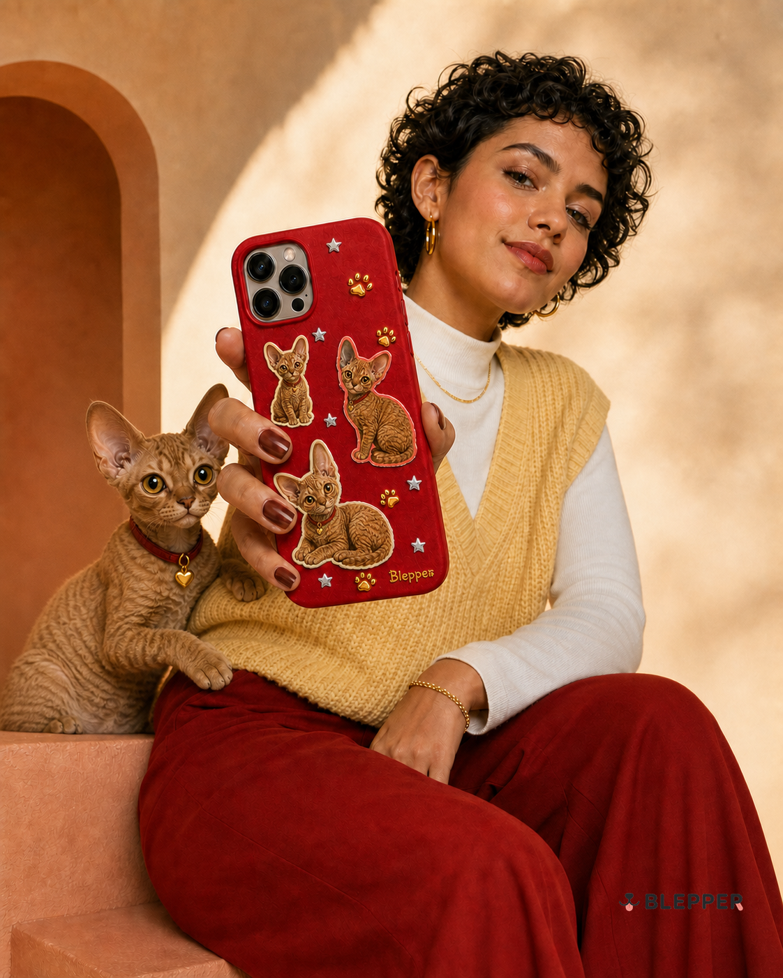 Blepper Custom Gilded Glow Phone Case