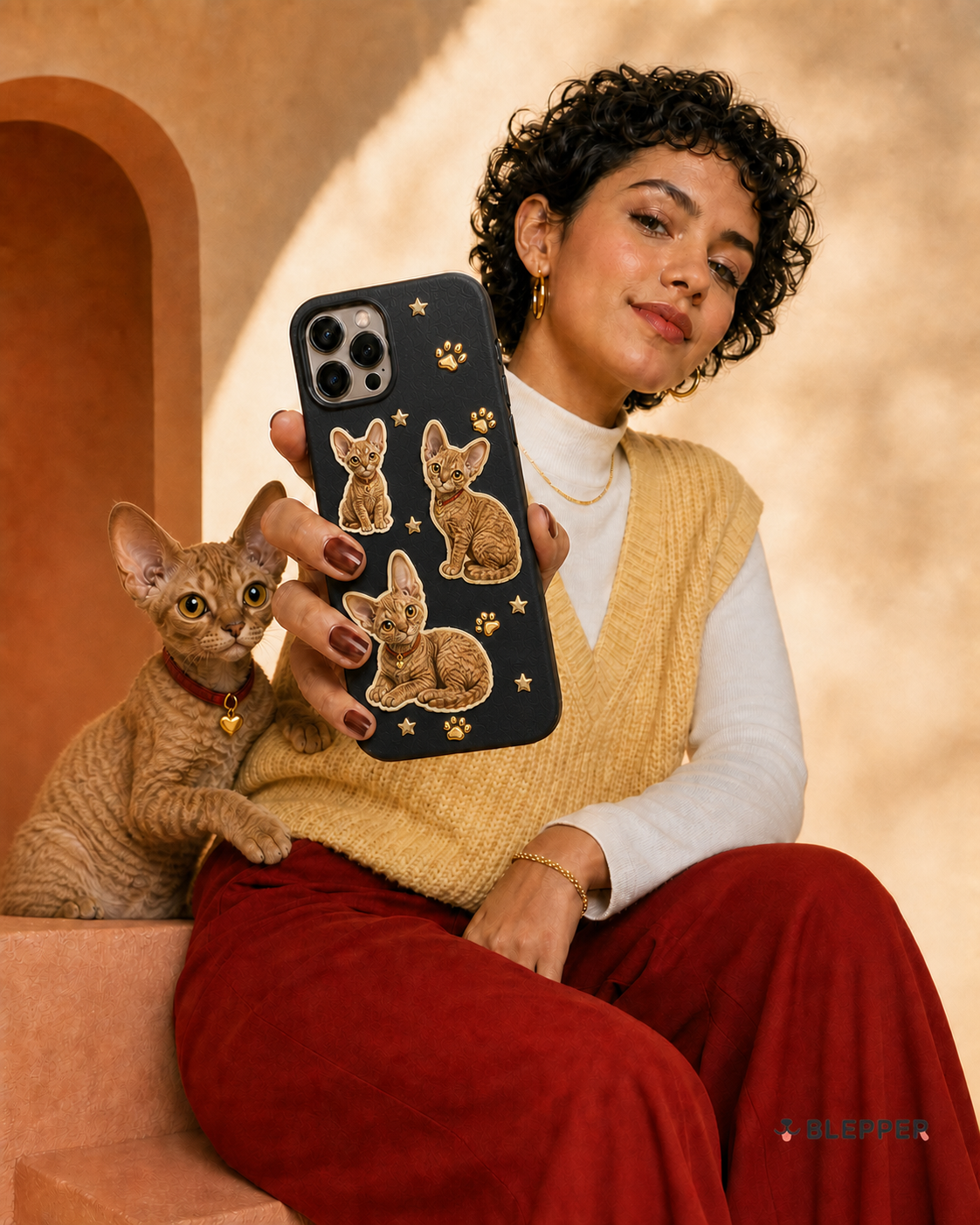 Personalised Pet Gilded Glow iPhone Case
